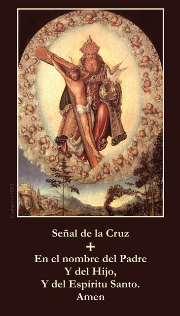*SPANISH* Sign of the Cross Prayer Card
